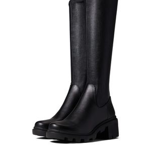 Steve Madden Aberdeen boot - size 7.5, black leather heeled knee high boot